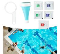 Snowchecking Probador digital de calidad del agua 6 en 1, con control de aplicación, medidor de temperatura pH ORP, para piscina, hidroponía, acuarios y agua potable