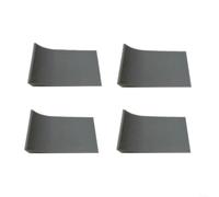 snowchecking Protector de pared para cubo de basura, protector espaciador de pared, evita arañazos en la pared y estabiliza el contenedor en suelos de madera, 11 x 4 x 15 cm, silicona ABS gris