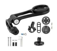snowchecking Soporte de aleación de aluminio para bicicleta con soporte de luz y extensión de cámara, compatible con Garmin para Bryton para CATEYE, soporte de vástago M5 (un kit)