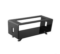 Snowchecking Soporte de escritorio acrílico, para altavoz Marshall Emberton II, soporte de exhibición estable, con posicionamiento de sonido óptimo, transparente o negro, 22 x 117 x 95 cm (es negro)