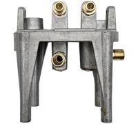 Snowchecking Soporte de estufa de gas de metal gris, para quemadores integrados, base de soporte fácil de instalar que mejora la estabilidad, pieza compacta para electrodomésticos de cocina