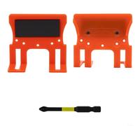 Snowchecking Soporte de montaje magnético naranja para bisagras de 35 mm, herramienta de hueco de puerta de 25 mm con agarre ergonómico y agujeros preestablecidos, placa de fijación de precisión para