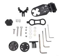 snowchecking Soportes de extensión de montaje de computadora de aleación de aluminio, soporte de manillar ajustable de 135 ° para Garmin para Bryton para Cateye para IGPSPORT (B)