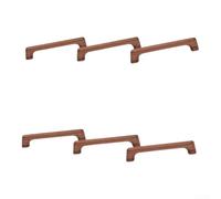 Snowchecking Tiradores de cajón, tiradores de gabinete de madera, tiradores de gabinete de nogal para armarios de cocina y armarios, espacio entre agujeros de 96 mm, nogal negro sólido con roscas de