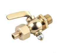 snowchecking Válvula de grifo de latón de bronce macizo con mango para control de presión de aire de agua, construcción de cobre, fácil uso del interruptor (3/8 para bsp)