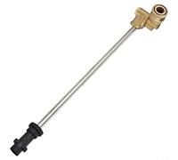 snowchecking Varita de extensión de acero inoxidable para lavadora a presión con boquillas, acoplador giratorio de conexión rápida para Karcher K2 K3, lanza de pulverización de alta presión (A)