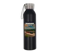 Snowdonia England National Park Train - Botella de agua aislada, botella de agua de acero inoxidable