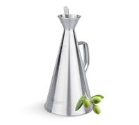 SNOWDVANCE Aceitera Inox con Pitorro Vertedor - Vinagrera Antigoteo para Cocina, Mesa Comedor, Dispensador Multifuncional (1000ml)