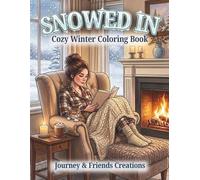 Snowed In - Cozy Winter Coloring Book with Full-Color Reference Pages: Detailed Hygge Introvert Adult Coloring Book with People, Animals, and Food