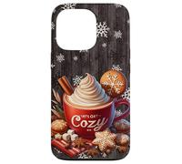 Snowflake Decor For Xmas Red Christmas Mug Aesthetic Winter Carcasa para iPhone 13 Pro