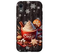 Snowflake Decor For Xmas Red Christmas Mug Aesthetic Winter Carcasa para iPhone XR