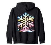Snowflake Drip Winter Snowflake Christmas Xmas Men Women Sudadera con Capucha