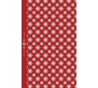 Snowflake Magic Christmas Journal - Red Holiday Writing Notebook | for Writers, Teens and Adults: 120 Lined pages, 5 x 8 inches, snowflake-theme endpapers, self-care diary, gift idea