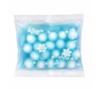 Snowflake Splash Squishy Stress Ball - Crunchy Squeeze Toy with Gel Filling, Soft Sensory Fidget Ball For Anxiety Relief, Cute Blue Ice-Themed Stress Toy For Adults(20 Handmade Balls)