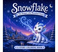 Snowflake - The Dragon Who Breathed Snow: A Story Coloring Book for ages 4-8