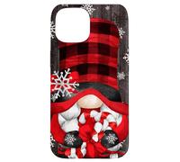 Snowflake Xmas Decor For Girls Buffalo Plaid Christmas GNOME Carcasa para iPhone 15