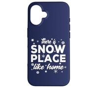 Snowflakes There Is Snow Place Like Home For Winter Holiday Carcasa para iPhone 16