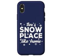 Snowflakes There Is Snow Place Like Home For Winter Holiday Carcasa para iPhone X/XS