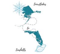 Snowflakes to Seashells Notebook: A Journal for New Beginnings, Big Moves, and Brave Changes