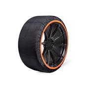 SNOWGO - Juego de 2 Cadenas Textiles para Nieve - Talla XS a XXL - Homologado 16662-1 Europa - Adecuado para vehículos 4x4, vehículos eléctricos, Furgonetas y vehículos comerciales <3,5T. (S)