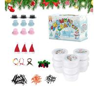 Snowman Clay Kit - DIY Christmas Craft Activity, Air Dry Modeling, No Oven Needed -Free, Soft Clay Includes Tools & Accessories, Creative Project for Ages 3-8 Home School