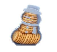 Snowman Tree With Lid, Christmas Snack Tray, Christmas Serving Platter, ChristmaAs Platters Snack Serving Tray For Cookie Candy Dessert Cheese Fruit Charcuterie Chocolate Home Decor