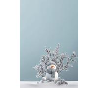 Snowman Winter Lined Journal - 6” x 9”, 200 Pages | Grey Background Notebook with Cozy Snowy Scene Cover for Writing & Notes: A Thoughtful Winter Gift for Notes, Reflections, and Creative Writing