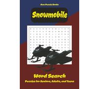 Snowmobile Word Search Puzzle Book: Word Searches with Easy to Read Print with Snowmobile Themed Words | 6 X 9 Inches, 110 Pages | 50+ Puzzles ... Great Gift for Vacations, Holidays, and Free Times