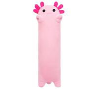 SNOWOLF Cojín Largo de Axolotl de Peluche, Juguete Suave Kawaii, Adorable Abrazo para Niños (90 cm, Rosa)