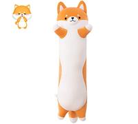 SNOWOLF Shibainu Cojín Largo de Peluche Lindo de Peluche de Peluche Suave Abrazo Cuerpo Almohada Regalo para niños y Familia (Shibainu, 130 cm)