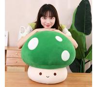 SNOWOLF Verde 60 cm de Juguete de Peluche de Seta 3D Suave de Seta Almohada de Peluche Kawaii Abrazo Almohada Regalo para niñas niños Mujeres decoración Navidad Fiesta de San Valentín