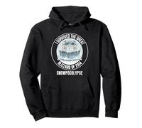 Snowpocalypse Survivor Histórico Humor de Tormenta de Invierno Sudadera con Capucha