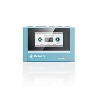 SnowSky/FiiO Echo, Mini reproductor de MP3 HiFi Bluetooth, reproducción de 15 horas, control de volumen independiente con salidas de auriculares de 3.5 mm/4.4 mm (azul cielo)