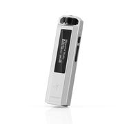 SnowSky FiiO Echo Nano Reproductor de MP3 portátil con rueda de desplazamiento de la punta de los dedos y controles en línea, salida de auriculares de 3.5 mm, DAC USB, soporte DSD/FLAC (blanco)