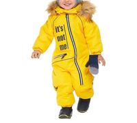 Snowsuit Children's Warm Down Jacket Set Waterproof Softshell Thicker Ski Winter Ski Jacket Softshell Niños Niñas Mono de Nieve Niños Traje de Esquí Impermeable Niños, amarillo, 4-5 Años
