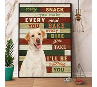 snowsun Letrero de metal amarillo con texto en inglés "I'Ll Be Watching You", letrero vintage divertido retro de aluminio para el hogar, patio, jardín, bar, al aire libre, 8 x 12 pulgadas