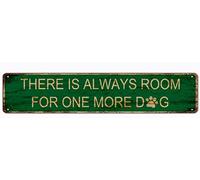 snowsun Letrero de metal con texto en inglés "There Is Always Room For One More" - Letreros vintage retro de aluminio para cocina, hogar, jardín, pared, bar, cafetería, decoración de 4 x 16 pulgadas