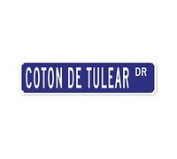 snowsun Letrero de metal Coton De Tulear DR Vintage Signs Retro Tin Signs Lover Gifts Letrero de aluminio para el hogar, cocina, jardín, patio, pared, club, no se decolora, decoración divertida, 4 x