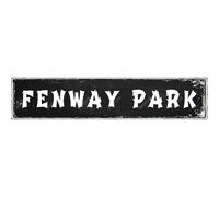 snowsun Letrero metálico de aluminio con diseño de Fenway Park, divertido letrero de calle vintage, decoración de pared para el hogar, granja, bar, cafetería, valla, patio, 4 x 16 pulgadas
