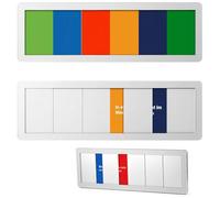 Snowtain Placa para Puerta de Oficina con 6 Opciones Letrero de Puerta de Oficina No Molestar,en Reunión,no Estoy en la Oficina,Pase,Vuelvo Enseguida,Por Favor,llame Indicador de Estado