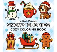 Snowy Buddies: Cozy Christmas Coloring Book for Adults and Teens Featuring Kawaii Winter Animals and Cute Holiday Things with Magical Vibes for Relaxation and Stress Relief (Cozy Buddies Collection)
