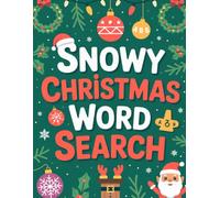 Snowy Christmas Word Search: Brain-Teasing Puzzle Companion for Adult Readers with Festive December Theme and Holiday Gift