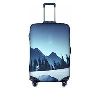 Snowy Forest - Funda lavable para equipaje de 18 a 32 pulgadas, resistente a los arañazos, Blanco, M