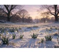 Snowy Ground 120 Piece Jigsaw Puzzles for Adults, Colourful, Challenging & Brainteasing Adult Puzzles 120 Pieces Flowers, Fun jigsaws for The Whole Family 10x8 Inch