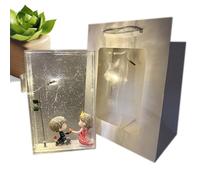 Snowy Night Street Lamp, Christmas Street Light Decor, Holiday Ambient Lamp, Romantic Street Light, Winter Scene Lamp, Led Christmas Light, Decorative Snow Lamp, Nighttime Snow Lamp, Festive Lamp for