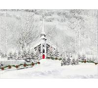Snowy Steeple Deluxe Boxed Holiday Cards: Christmas Cards, Greeting Cards