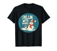 Snowy Vibes: Declaración de Chillin con Snowmies Camiseta