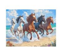 Snowy White Lobo Rompecabezas 500 Piezas Cartón para Toda La Familia Animal Mascota Juego Compartir Estimulación Cognitiva Regalo Fin De Año Mejor Valorado 500 PCS