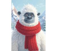 Snowy Yeti Dot Grid Notebook: Cute Winter Journal with 200 Dotted Pages - 6x9 in - Ideal for Notes, Lists, and Holiday Writing