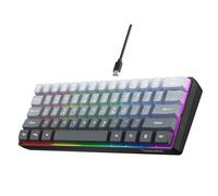 Snpurdiri Teclado para Juegos con Cable al 60%, 61 Teclas RGB retroiluminadas, Ultra Compacto, para Jugadores de PC/Mac, mecanógrafo, Viajes, fácil de Llevar en Viajes de Negocios (Gris-Negro)